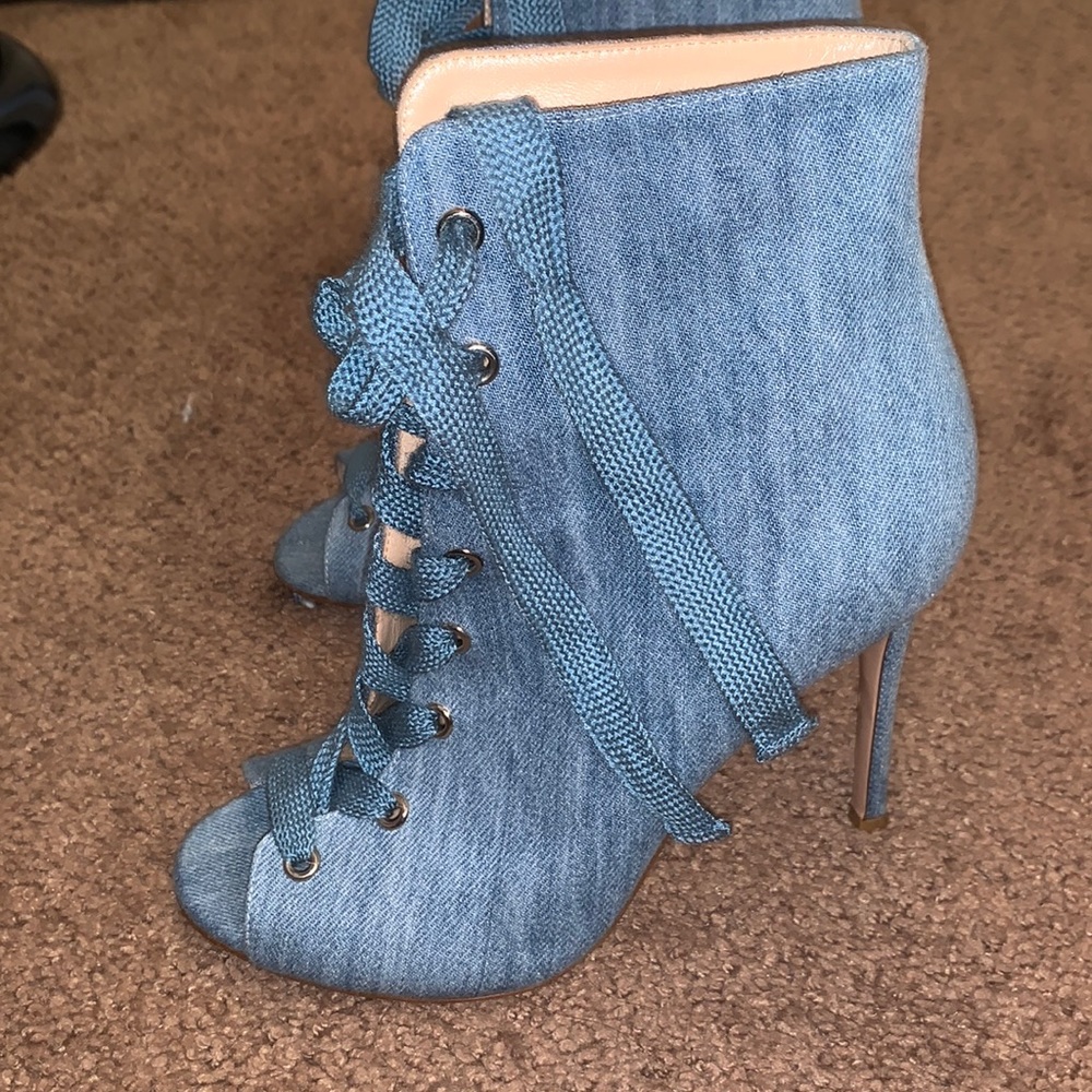 Gianvito rossi denim bootie